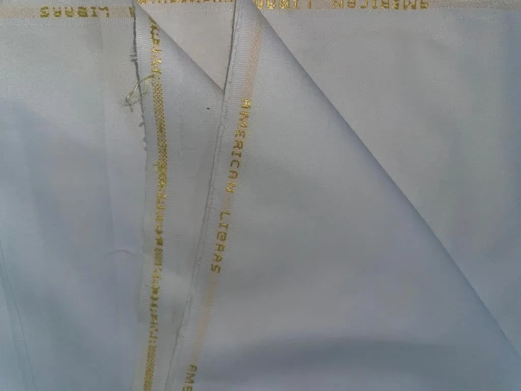 100% Cotton americano  58" WIDE available in 2 colors white and blue [15335/36]