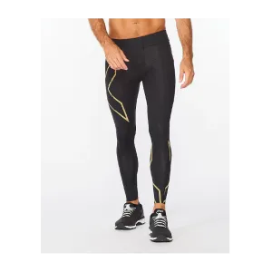 2XU Men's Light Speed Compression Tights Black/Gold Reflective