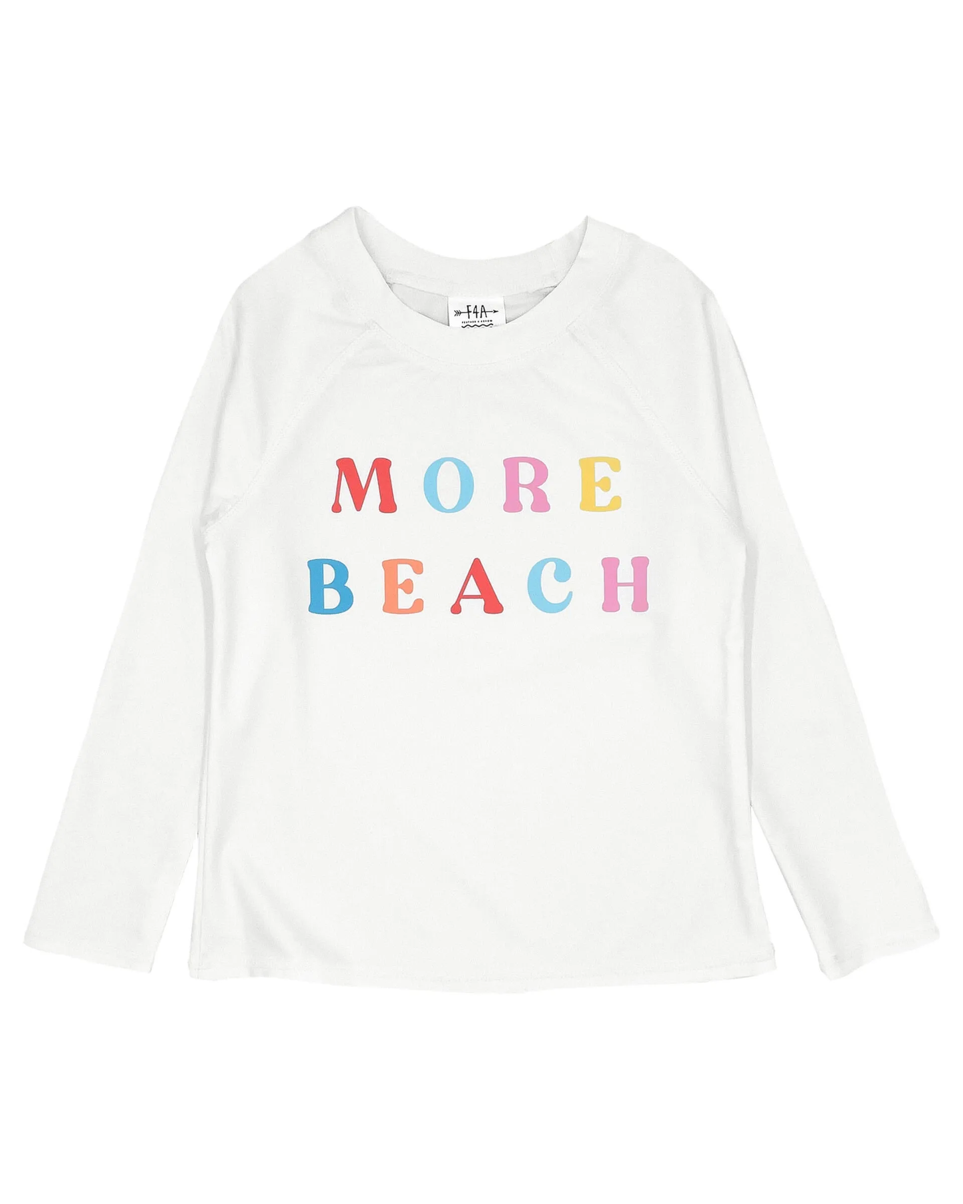 2yrs More Beach Long Sleeve Rash Guard Top in White