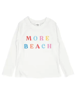 2yrs More Beach Long Sleeve Rash Guard Top in White