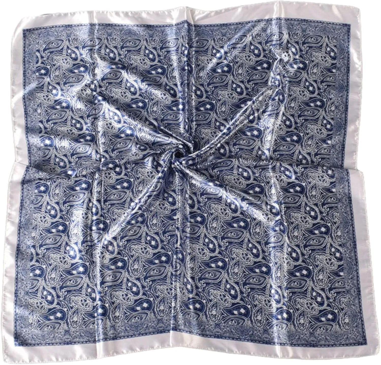 35" Mulberry Silk Feeling Head Scarf Women's Fashion Square Neck Satin Scarfs Neckerchief Hair Scarves