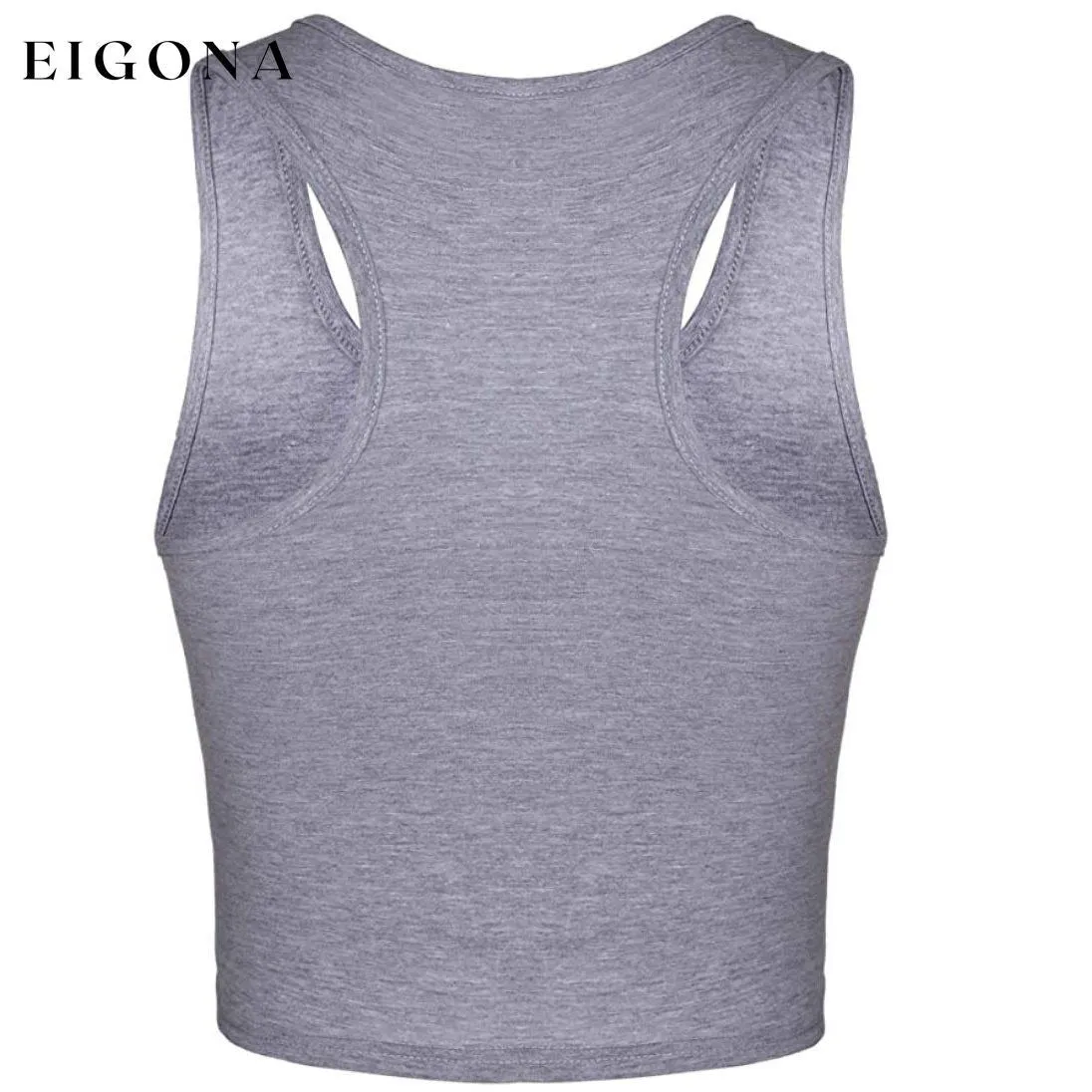 4-Pack: Women's Crop Sleeveless Racerback Tank Tops