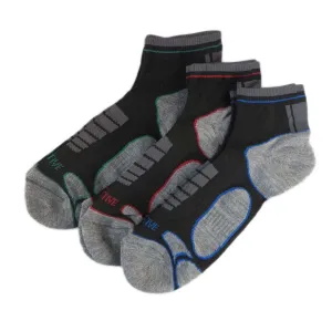 6 Pairs Mens Athletic Low-Cut Trainer Sport Socks for Running Cycling Gym Compression Moisture-Wicking with Arch Support by Sock Stack