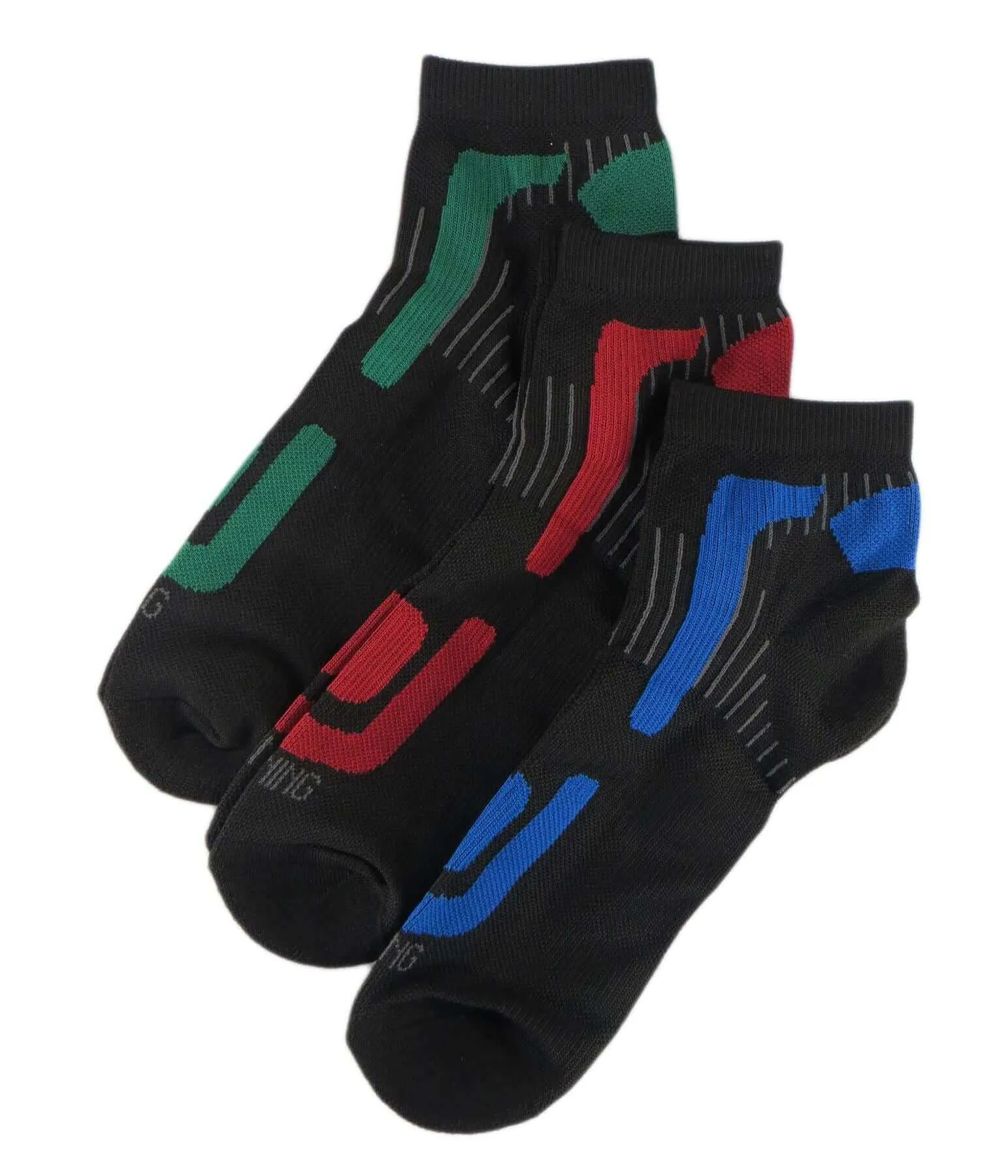 6 Pairs Mens Athletic Low-Cut Trainer Sport Socks for Running Cycling Gym Compression Moisture-Wicking with Arch Support by Sock Stack