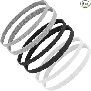 6 Pcs Boys Hair Band, Boys Headband for Men Women Girls Daily Use and Sports (Multicolour)