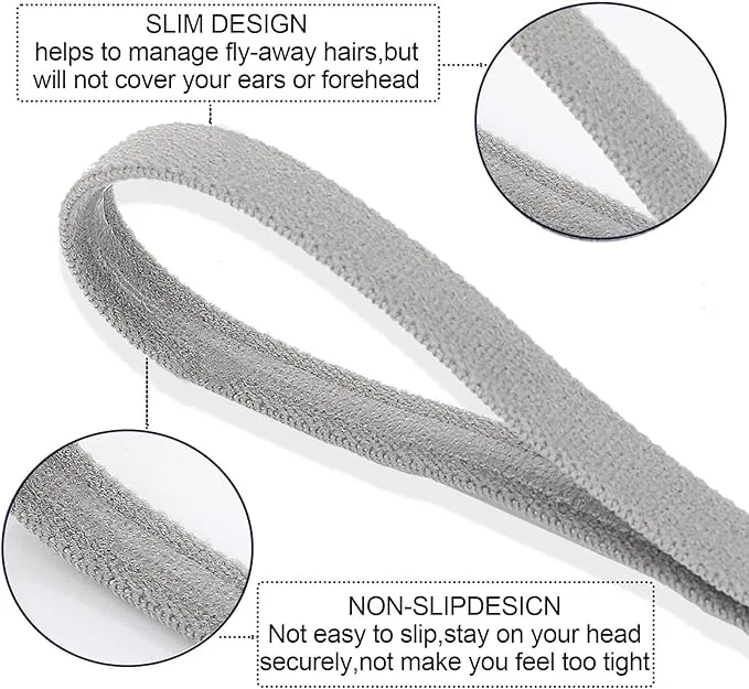 6 Pcs Boys Hair Band, Boys Headband for Men Women Girls Daily Use and Sports (Multicolour)