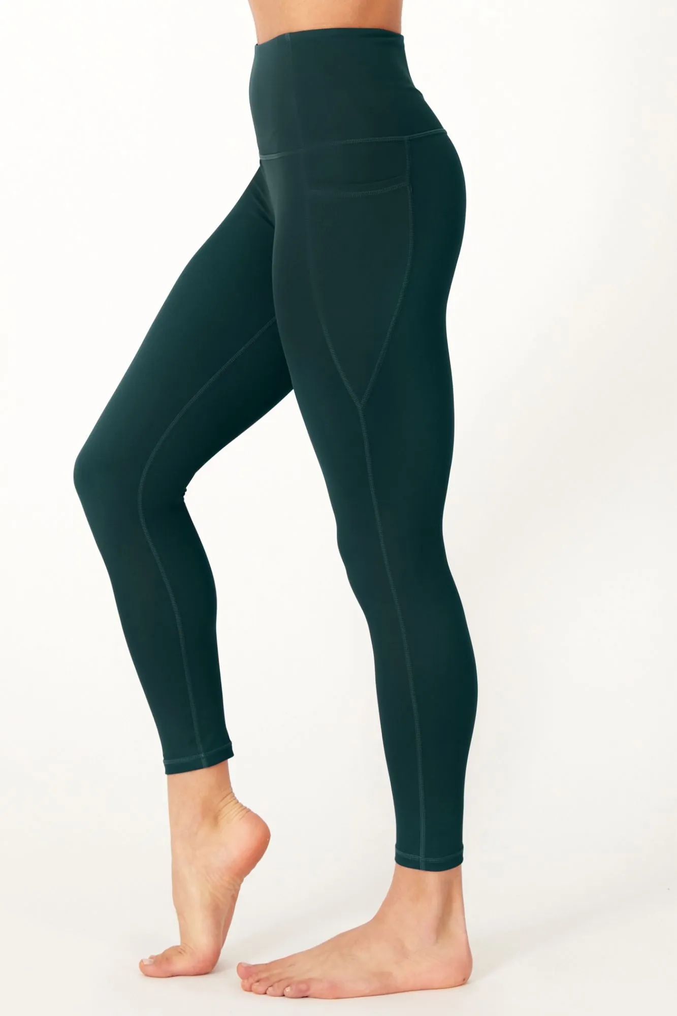7/8 Sculpting High Waisted Pocket Legging Pine