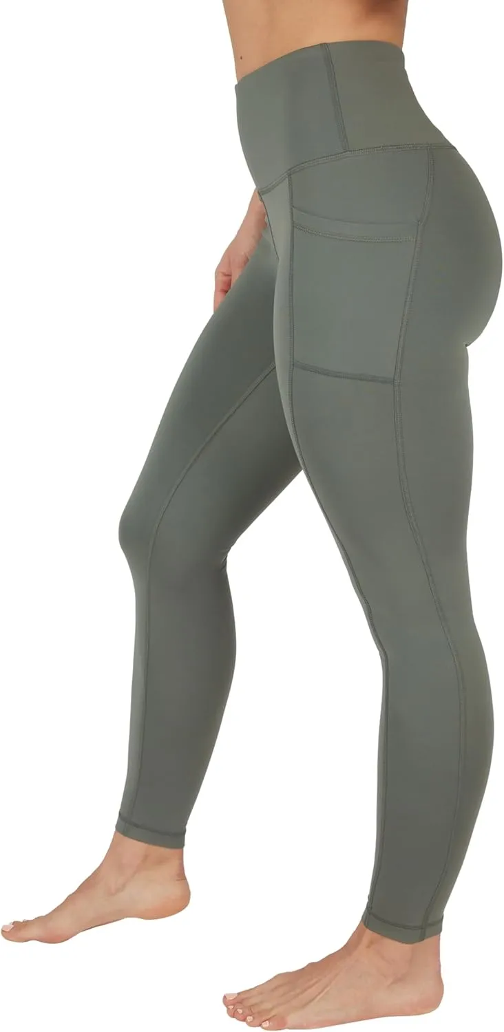 90 Degree By Reflex High Waist Fleece Lined Leggings with Side Pocket - Yoga Pants