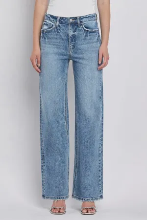 90's Super High Rise Wide Jeans Classic Spark Simple Fashion 90's Super High Rise Wide Jeans