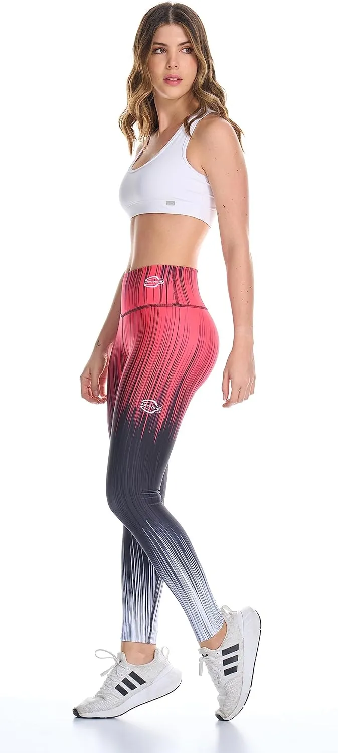 A4U Workout Leggings for Women Activewear Pants Printed Compression Pants