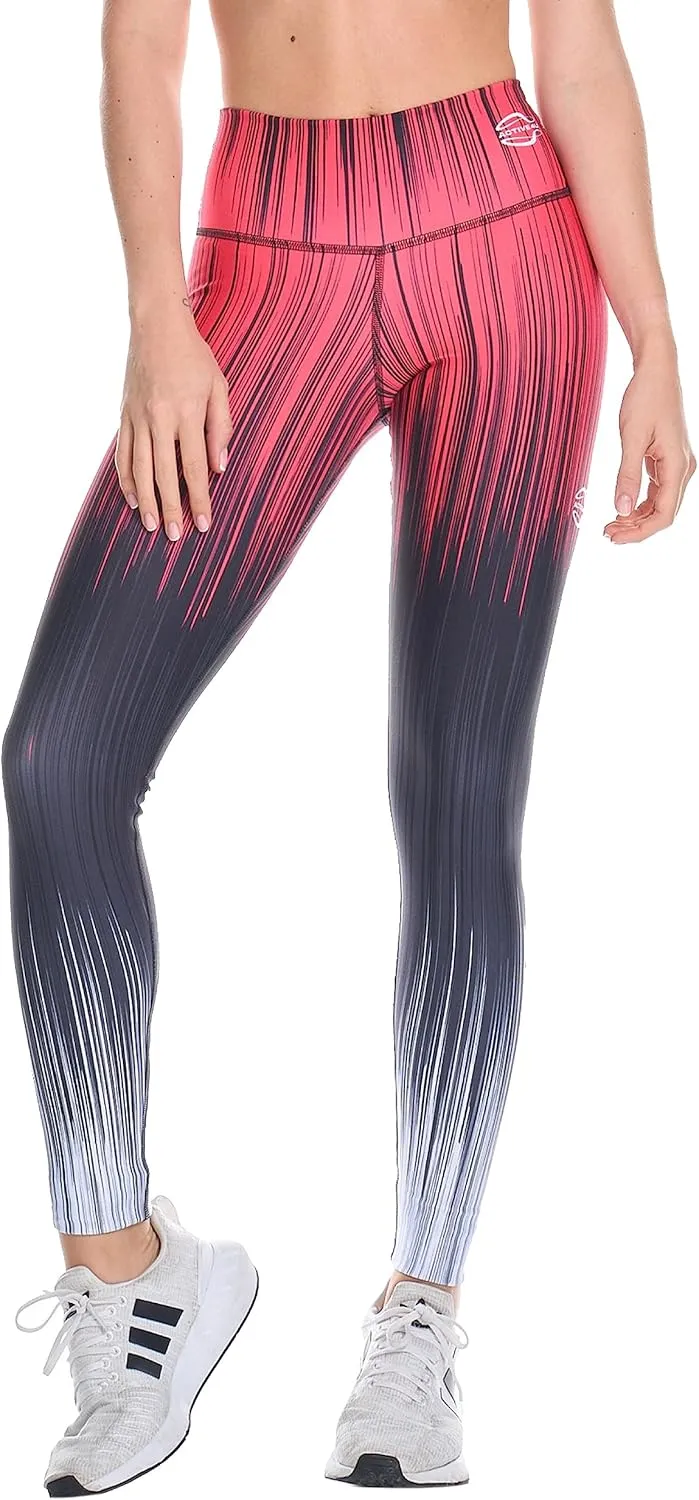 A4U Workout Leggings for Women Activewear Pants Printed Compression Pants
