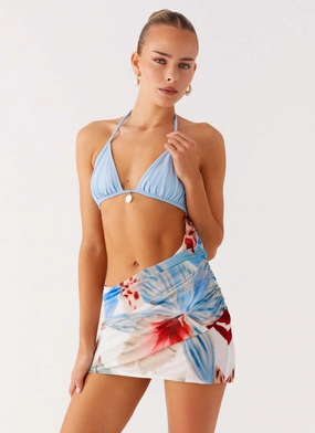 Acapulco Shell Mini Dress - Deep Sea Bloom Stylish Vibe Acapulco Shell Mini Dress - Deep Sea Bloom Soft Weave Seasonal Wear