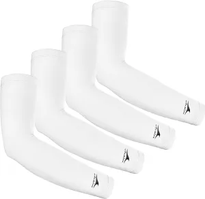 Achiou Cooling Ice Silk Arm Sleeves, Summer UV Sun Protection Compression Sleeves UPF 50  for Women Volleyball Youth Sports