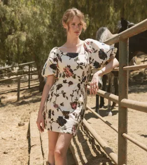 Adair Mini Dress | Jardin Soft and Relaxed Button Chic Adair Mini Dress | Jardin