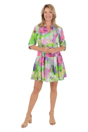 Adair Pleated Drop Waist Dress Stylish Sets Adair Pleated Drop Waist Dress Warm Undertone Smooth Detail