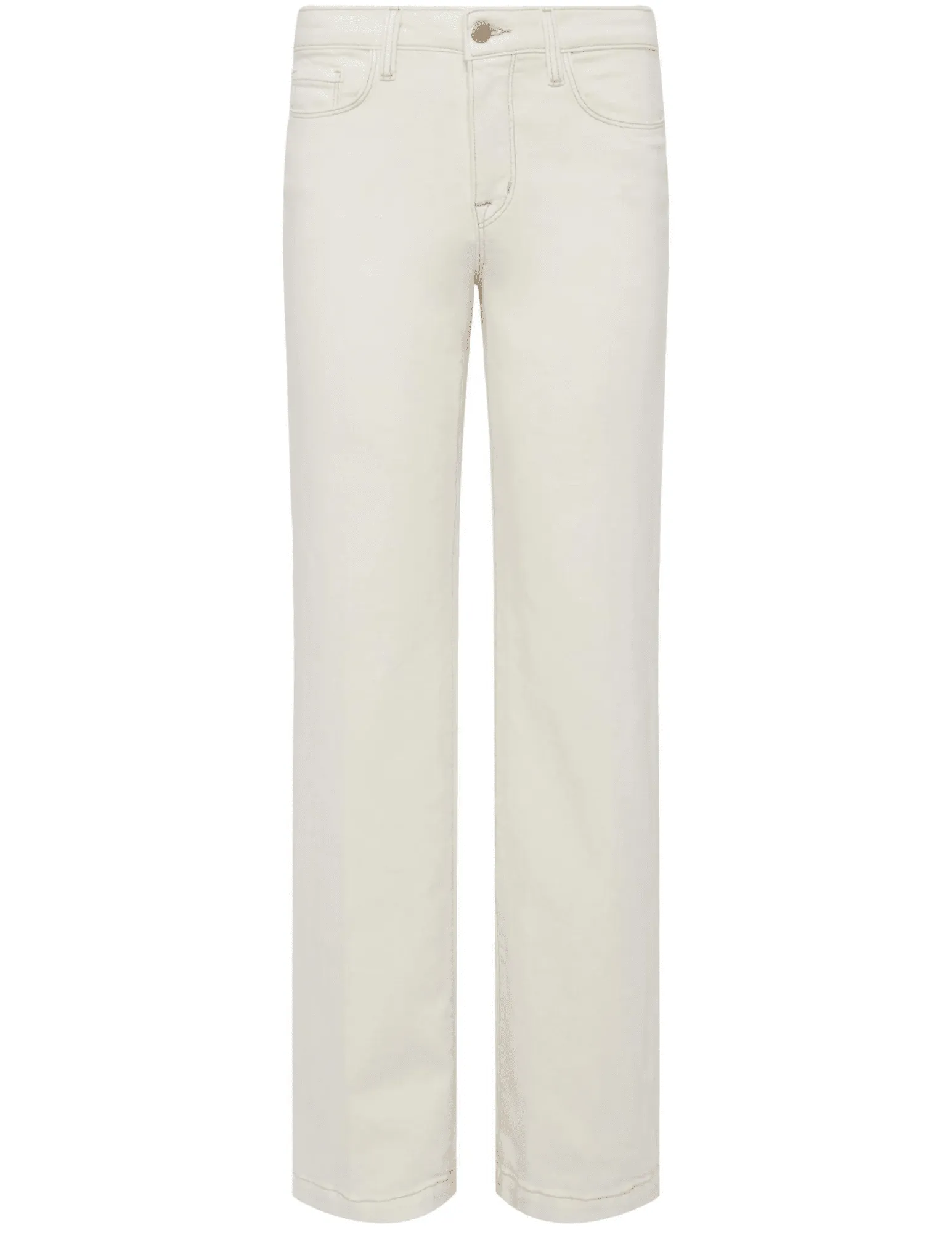 Beach Day Modern L??AGENCE Scottie High Rise Wide Leg Jeans In Macadamia