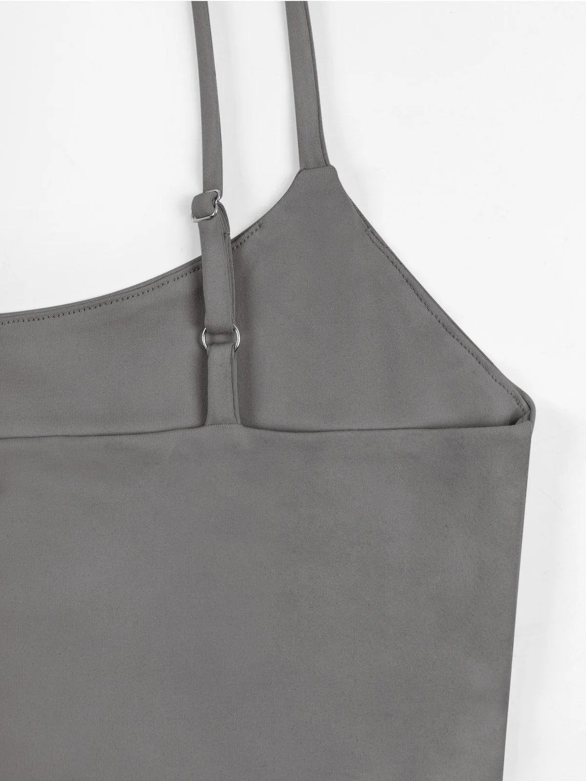 Adjustable Spaghetti Strap Seamless Camisole Crop Tops