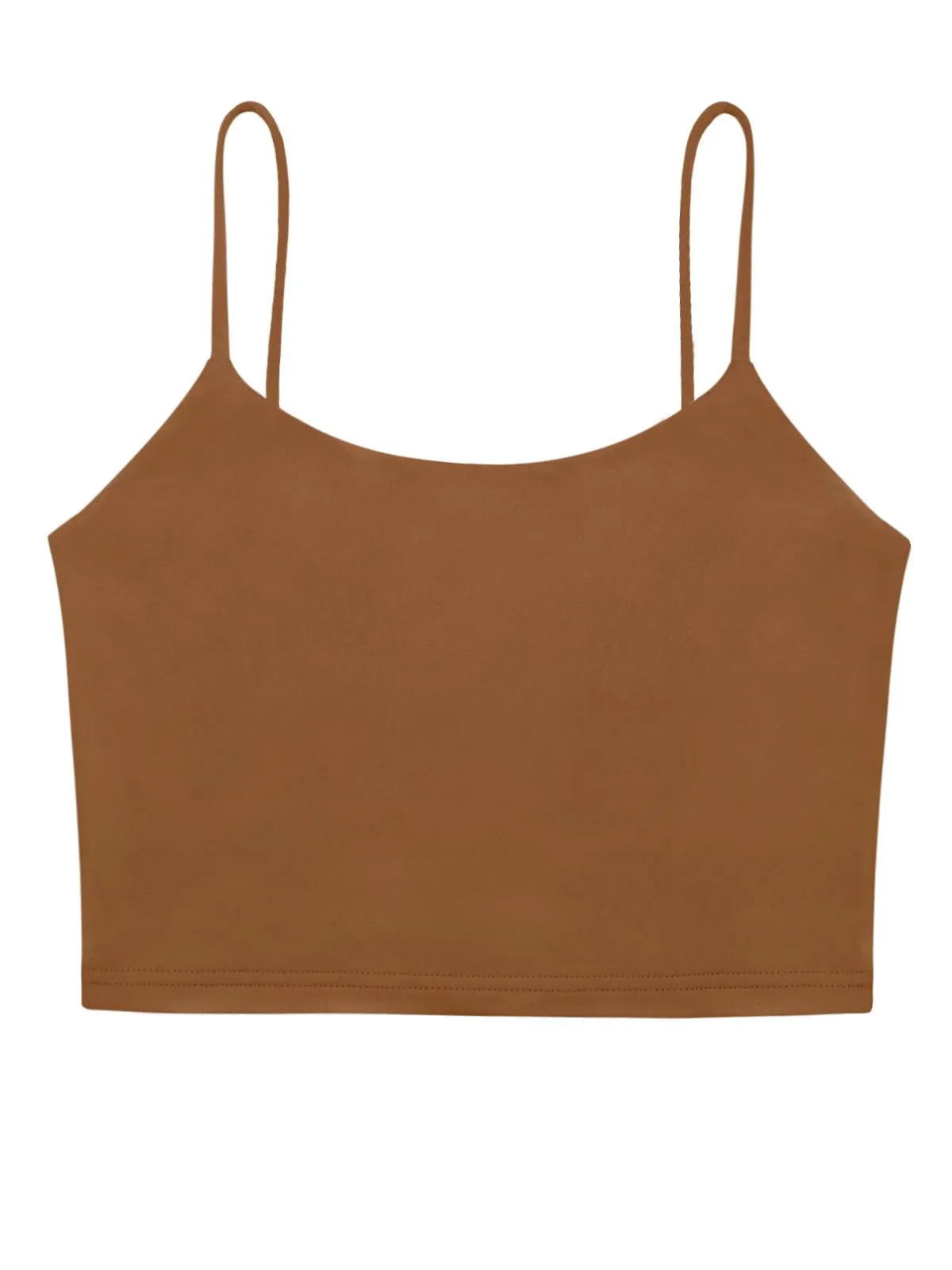 Adjustable Spaghetti Strap Seamless Camisole Crop Tops