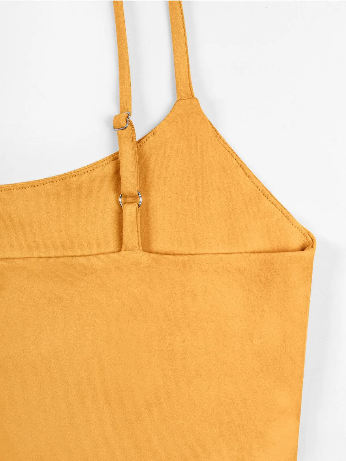 Adjustable Spaghetti Strap Seamless Camisole Crop Tops