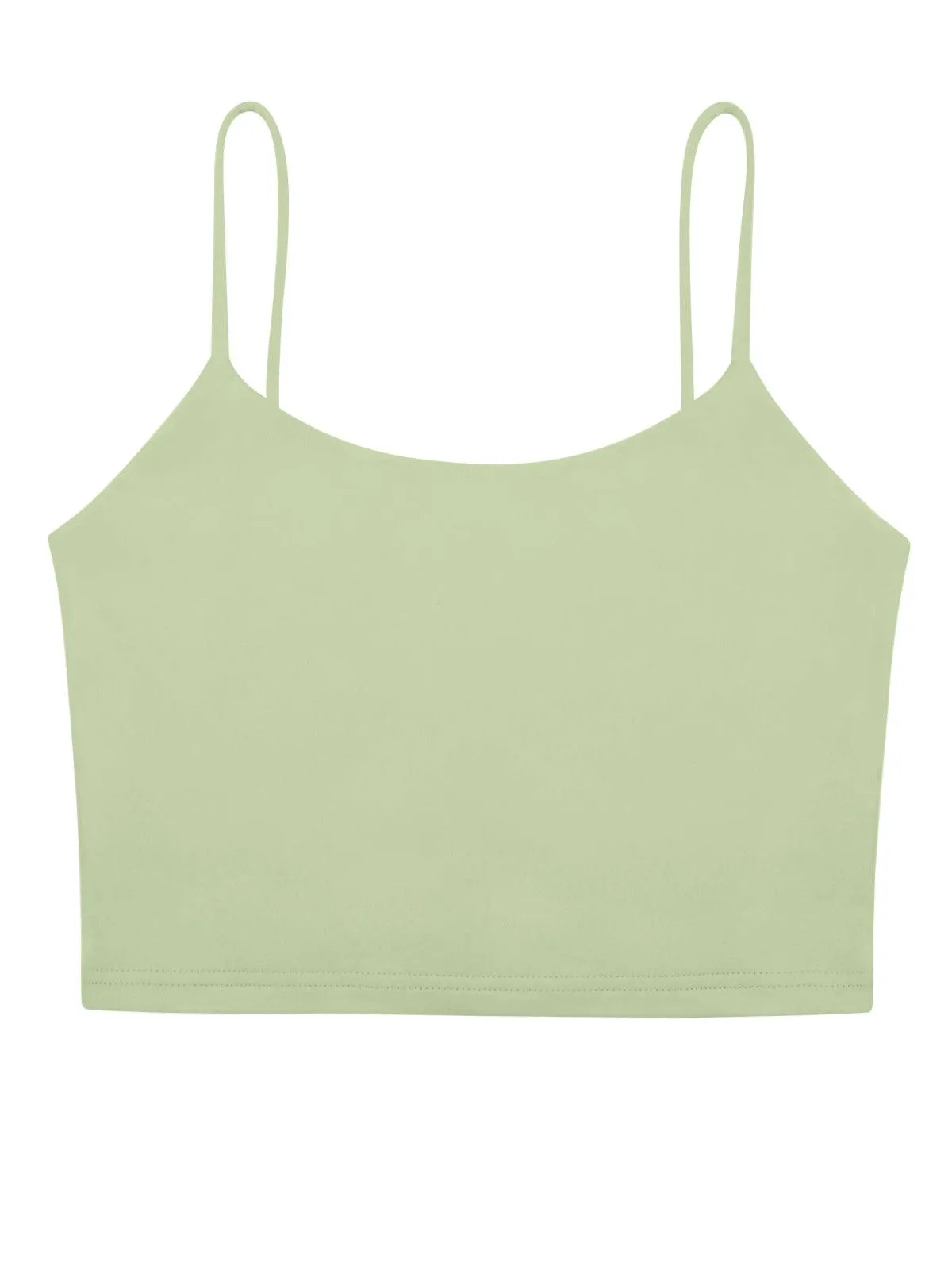 Adjustable Spaghetti Strap Seamless Camisole Crop Tops
