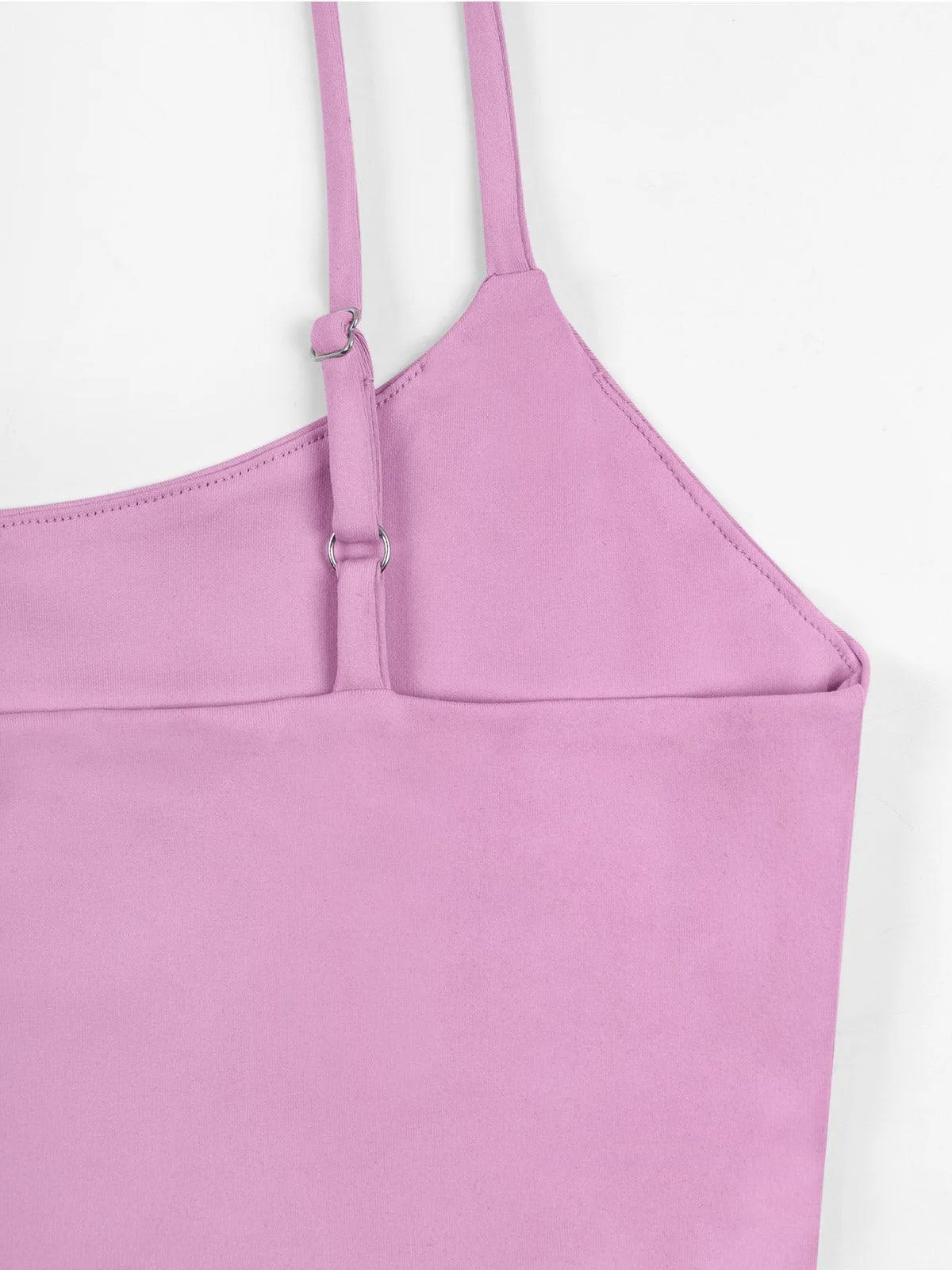 Adjustable Spaghetti Strap Seamless Camisole Crop Tops