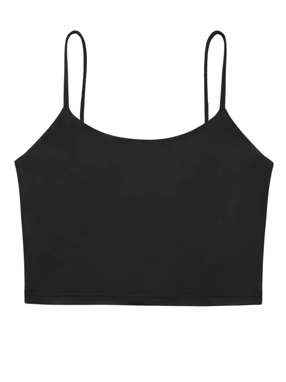 Adjustable Spaghetti Strap Seamless Camisole Crop Tops