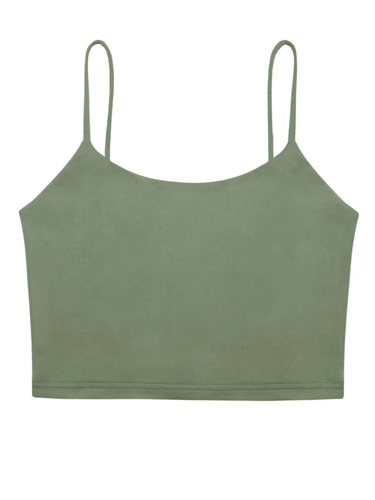 Adjustable Spaghetti Strap Seamless Camisole Crop Tops