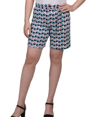 Adjustable Waist Tabs Petite Shorts With Ring And Belt Petite Shorts With Ring And Belt tall size
