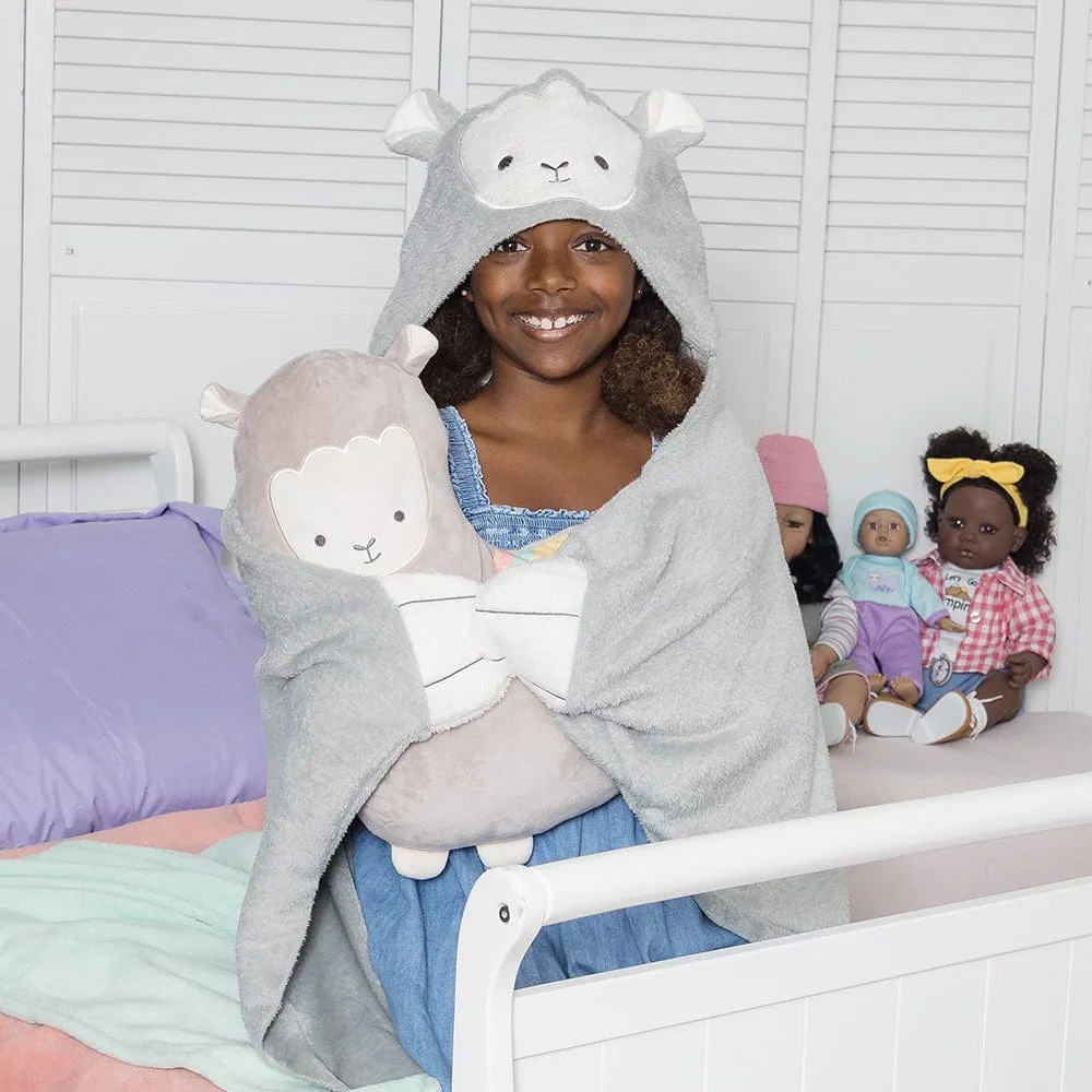 Adora Snuggle & Glow Llama Plushie Hoodie, Glows in the Dark