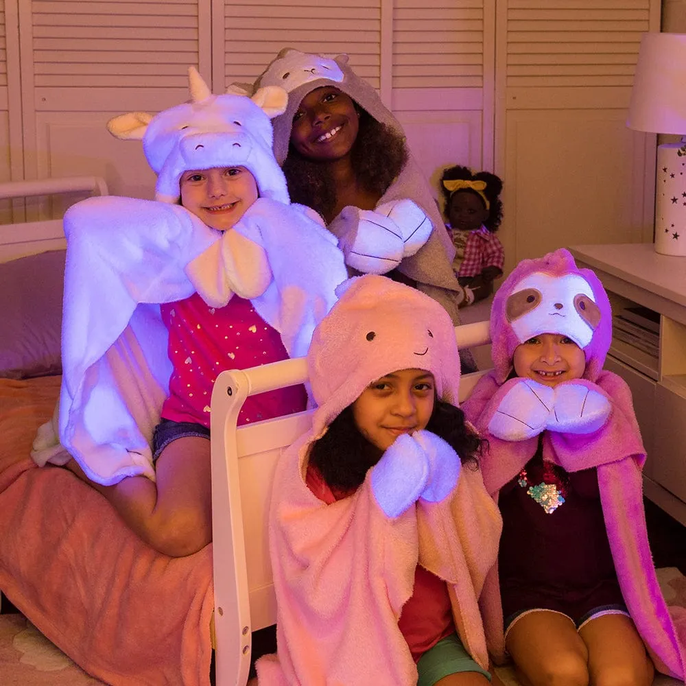 Adora Snuggle & Glow Llama Plushie Hoodie, Glows in the Dark