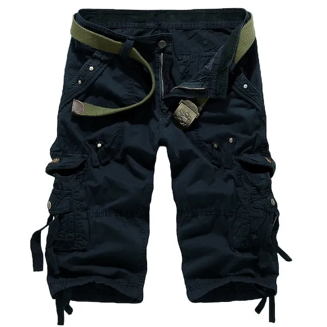 Adventure Utility Cargo Shorts for Men - ArmyGreen Wine Gradient