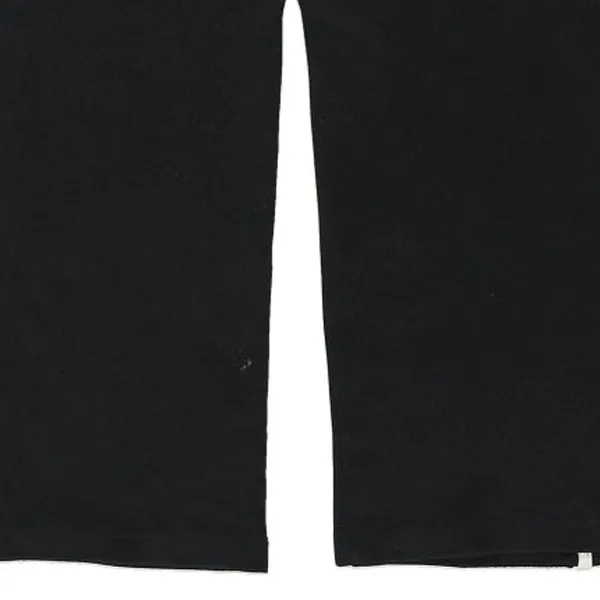 Age 10 Adidas Spellout Joggers - Medium Black Cotton Blend