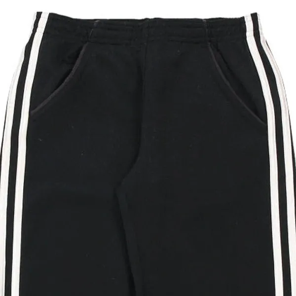Age 10 Adidas Spellout Joggers - Medium Black Cotton Blend
