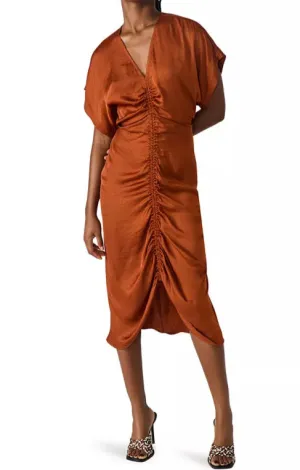 Aimee Dress in Gingerbread Dress Up Smart Detail Versatile Edge Aimee Dress in Gingerbread