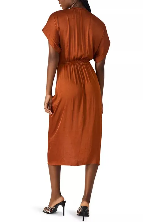 Matte-finish Subtle Flex Aimee Dress in Gingerbread