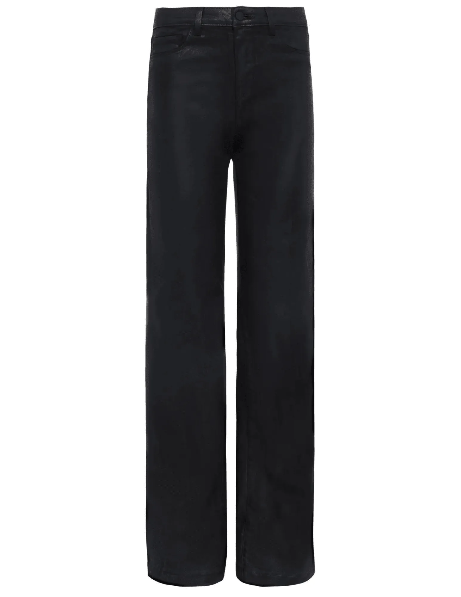 L??AGENCE Clayton High Rise Wide Leg Coated Jeans in Black Coated Neutral Casual Wardrobe Staple