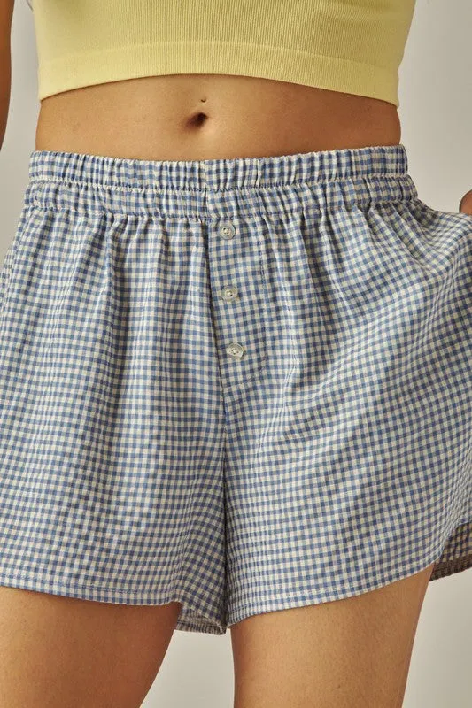 Sports Wear Mila Plaid Boxer Shorts