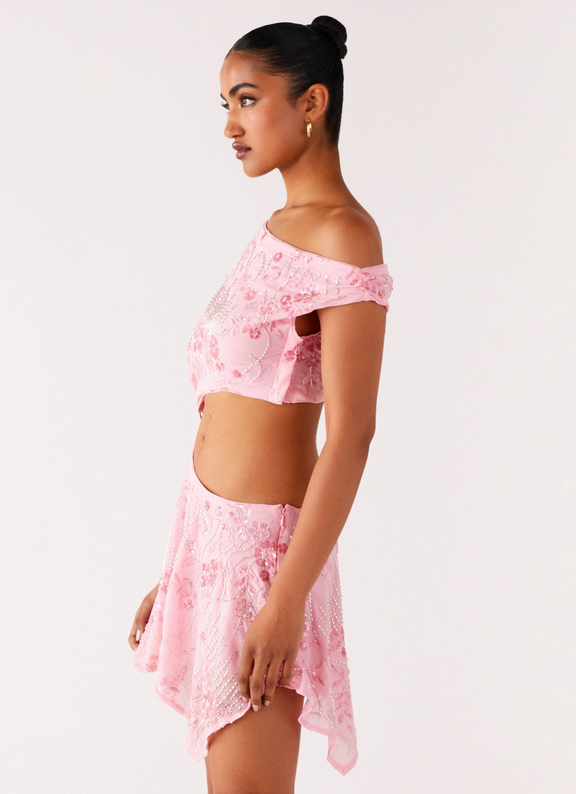 Jewel Tones Aletta Sequin Mini Dress - Pink