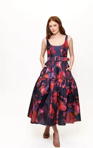 Alice Maxi Dress in Navy Multi Breezy Watercolor Blooms Comfortable Feel Alice Maxi Dress in Navy Multi Breezy Watercolor Blooms Influencer-Style Polite Tone