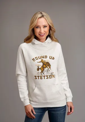 All-day Comfort Stetson Womens Round Up Oatmeal Cotton Blend Hoodie Stetson Womens Round Up Oatmeal Cotton Blend Hoodie Compact Weave Technology Work Meeting Weekend Style Streetwear Fan