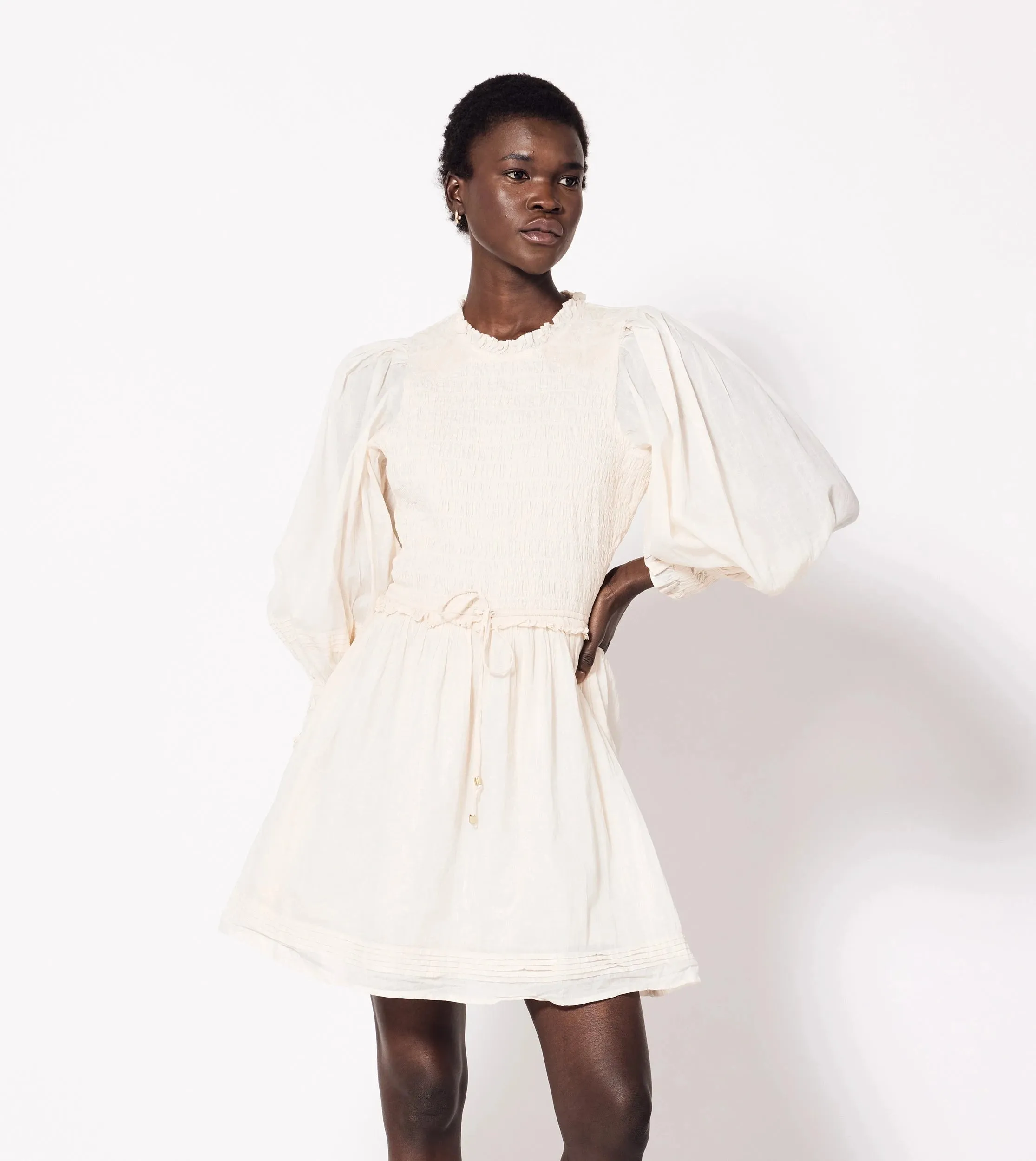 Comfy Fit Polished Mood Brooke Mini Dress | Champagne