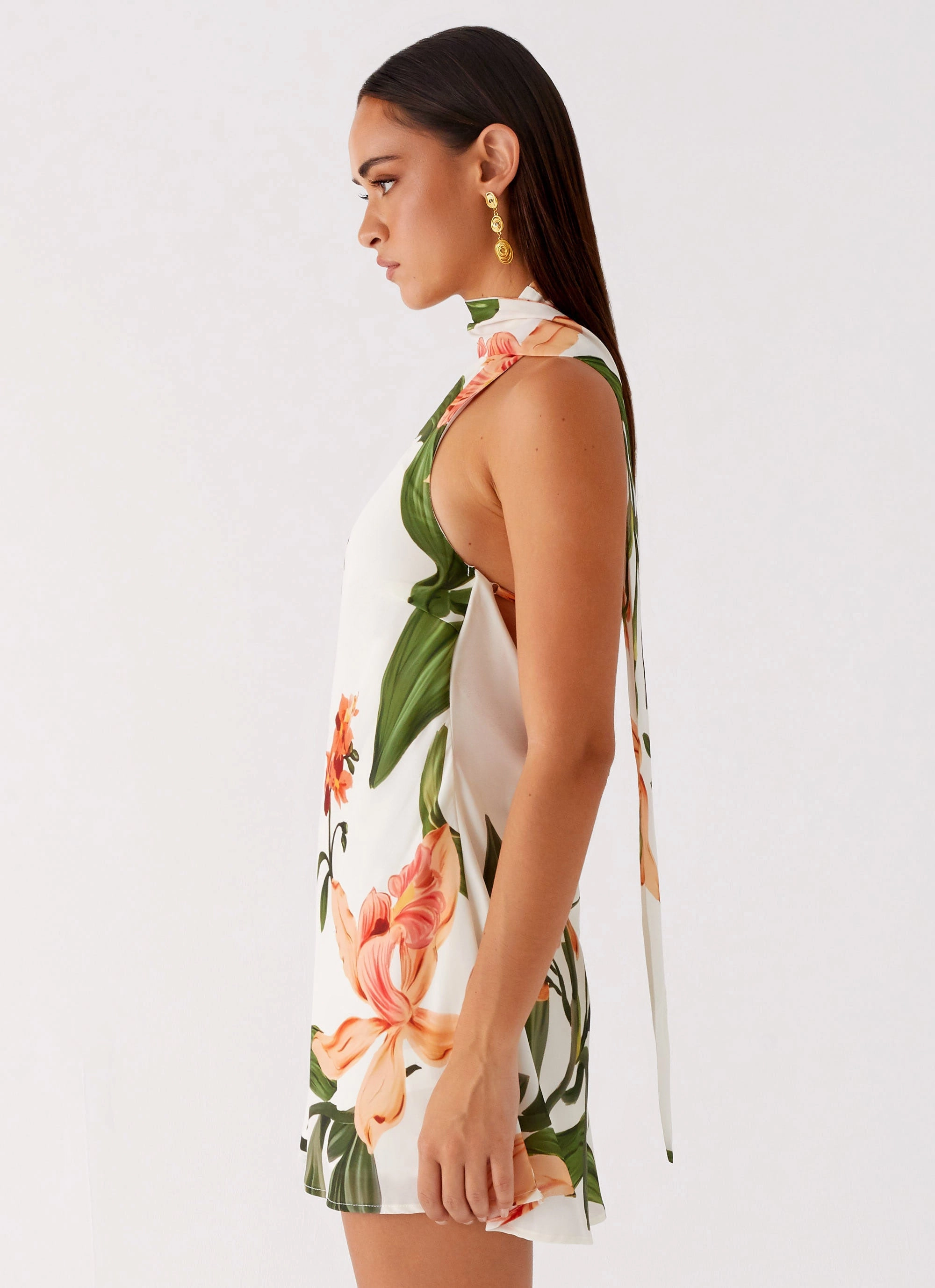 Simple Flow Trisha Mini Dress - Floral Print