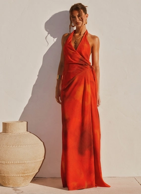 All Occasion So Chic Maxi Dress - Scarlet Blur So Chic Maxi Dress - Scarlet Blur Occasion Wear