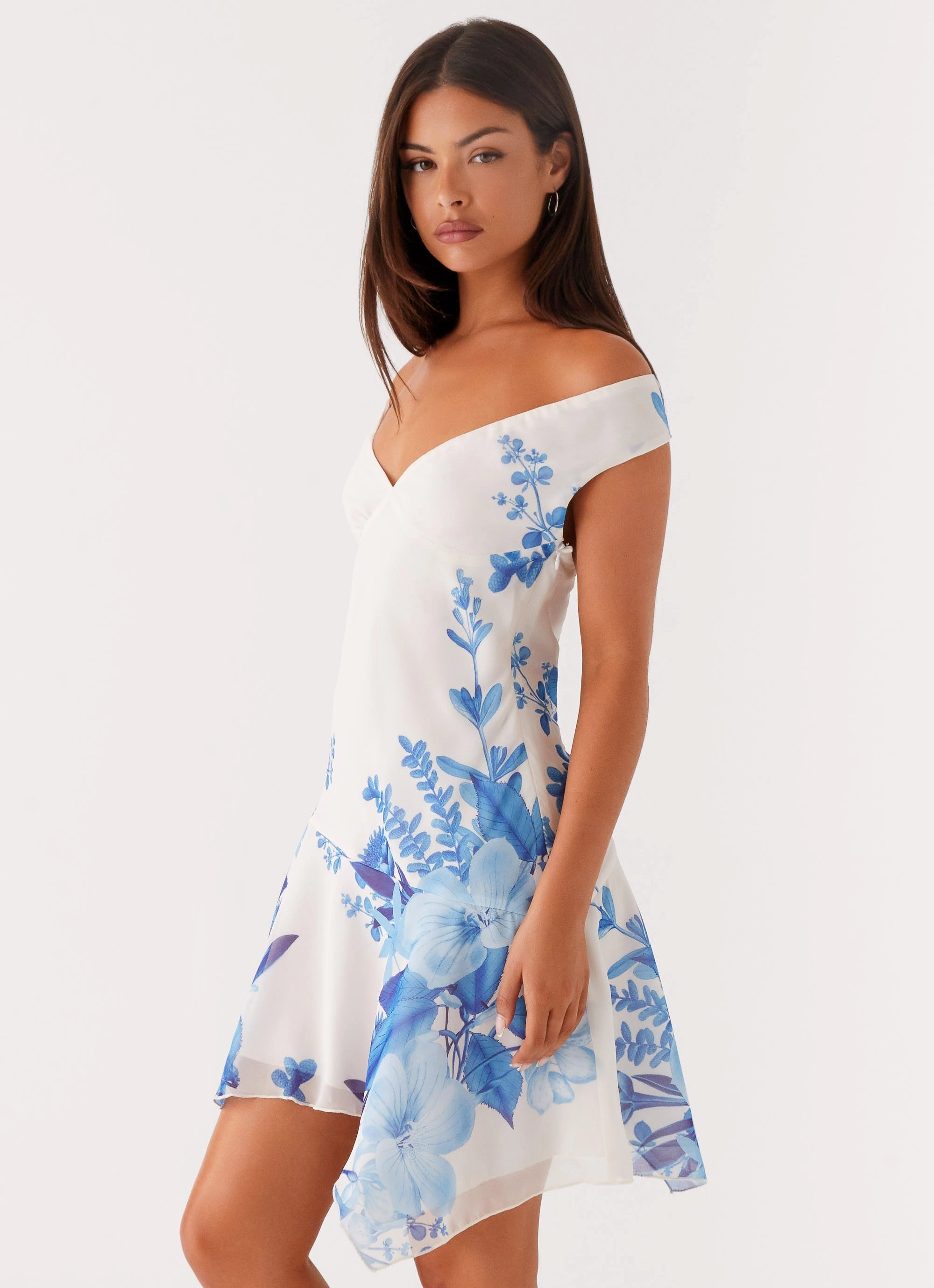 Everyday Movement Alma Mini Dress - Blue Floral Print