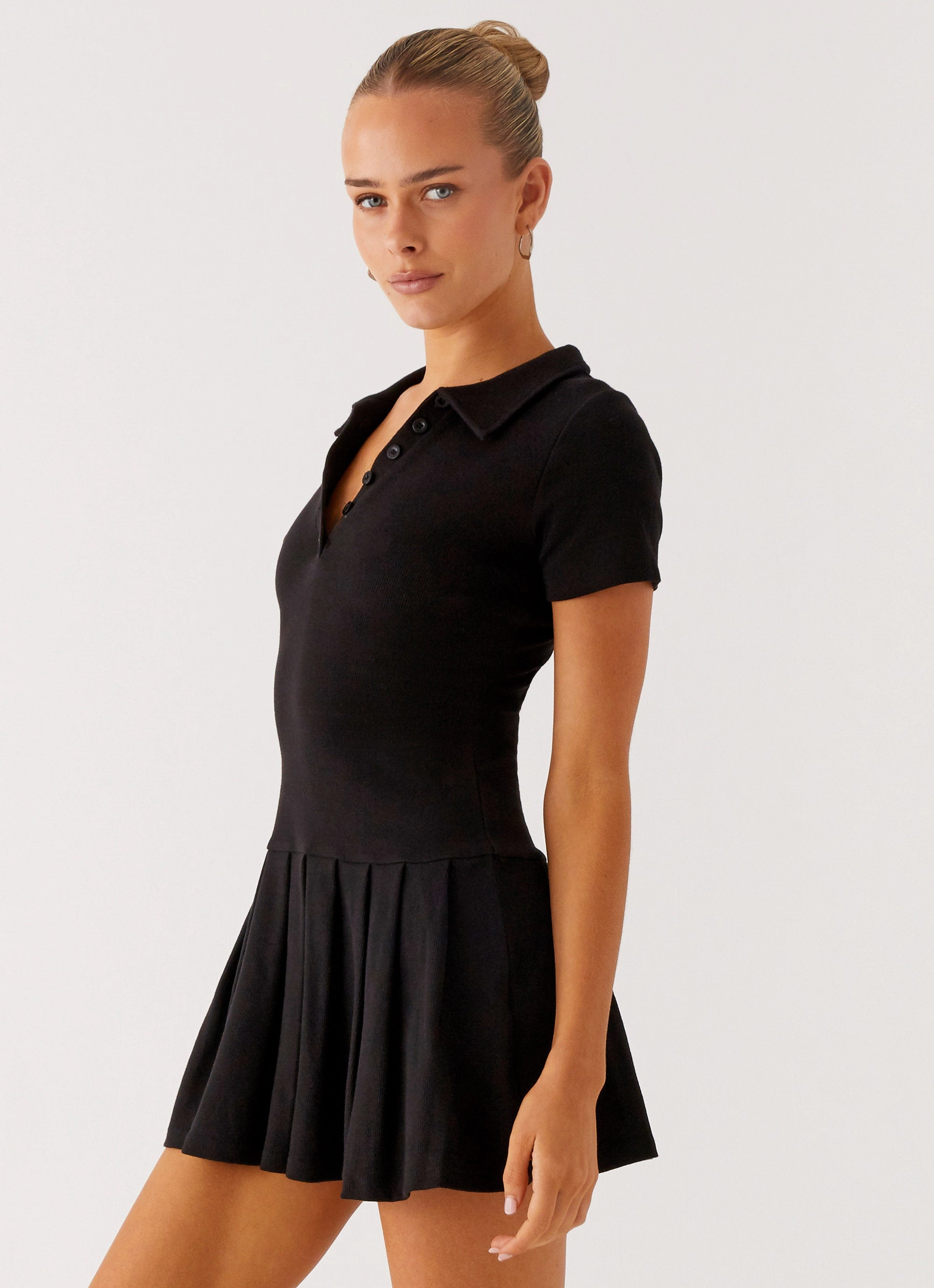 Alondra Mini Dress - Black Long Sleeve