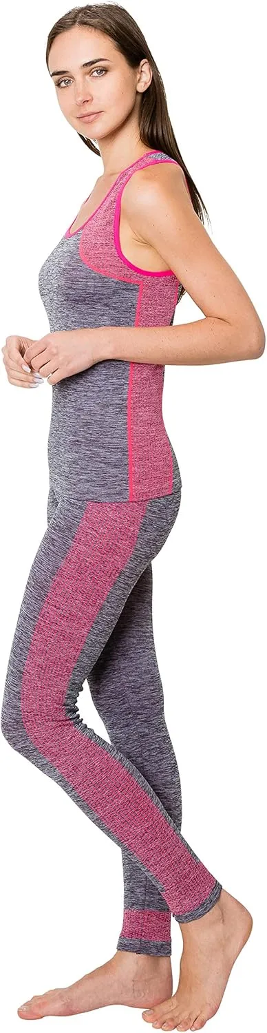 ALWAYS Activewear for Women Set - Super Stretch Yoga Top High Waisted Leggings
