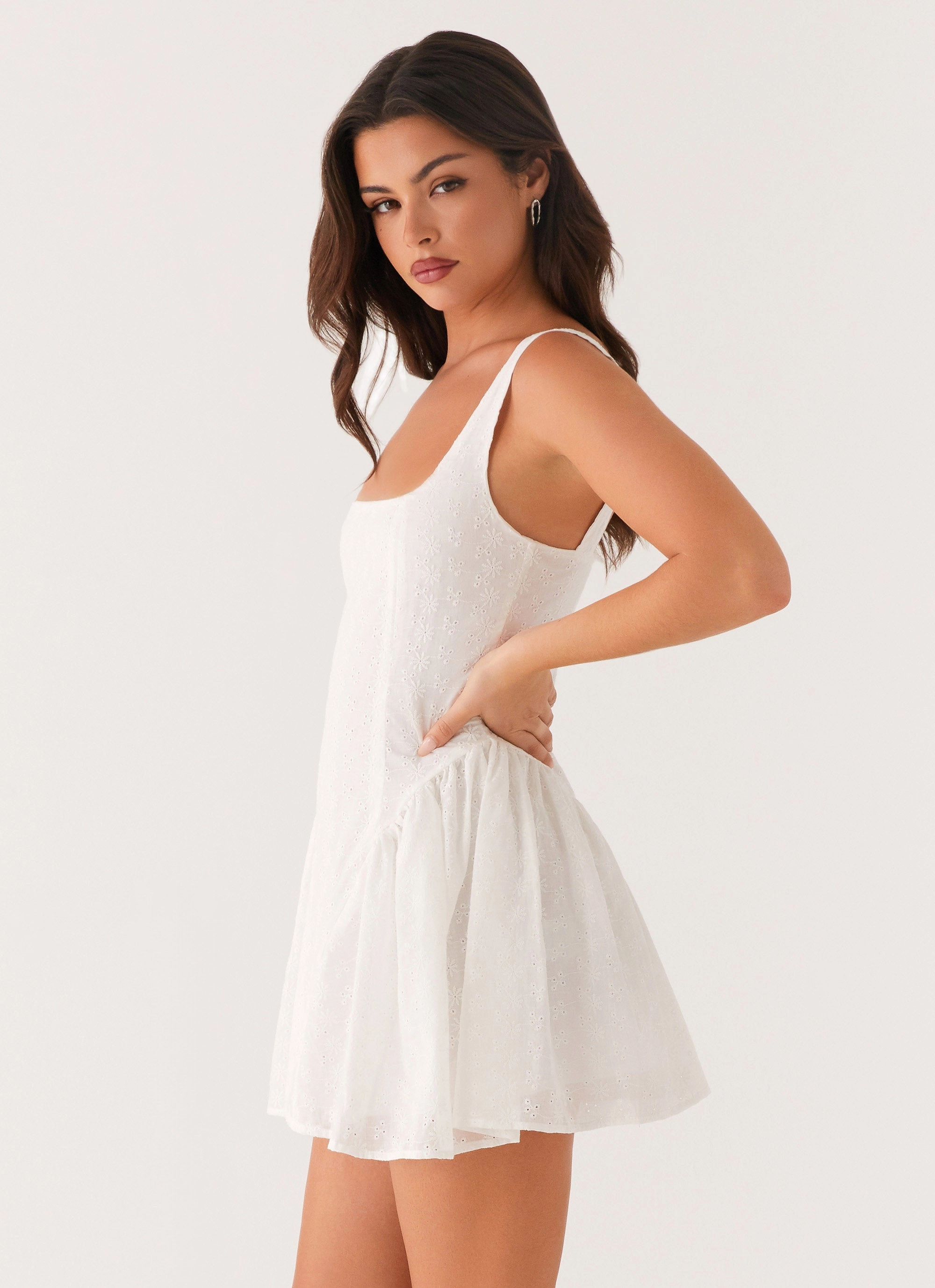 All Fit Seasonal Essential Alyssa Mini Dress - White