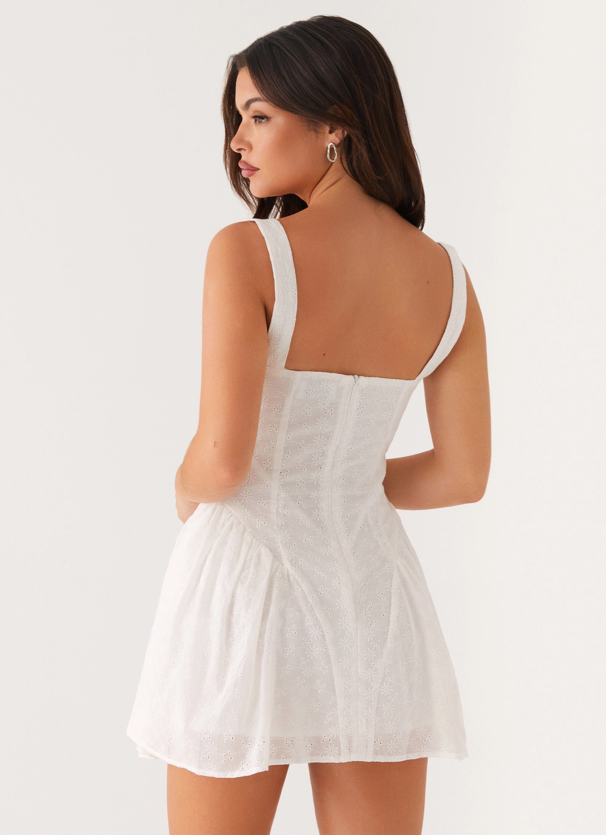 Alyssa Mini Dress - White Light Attitude