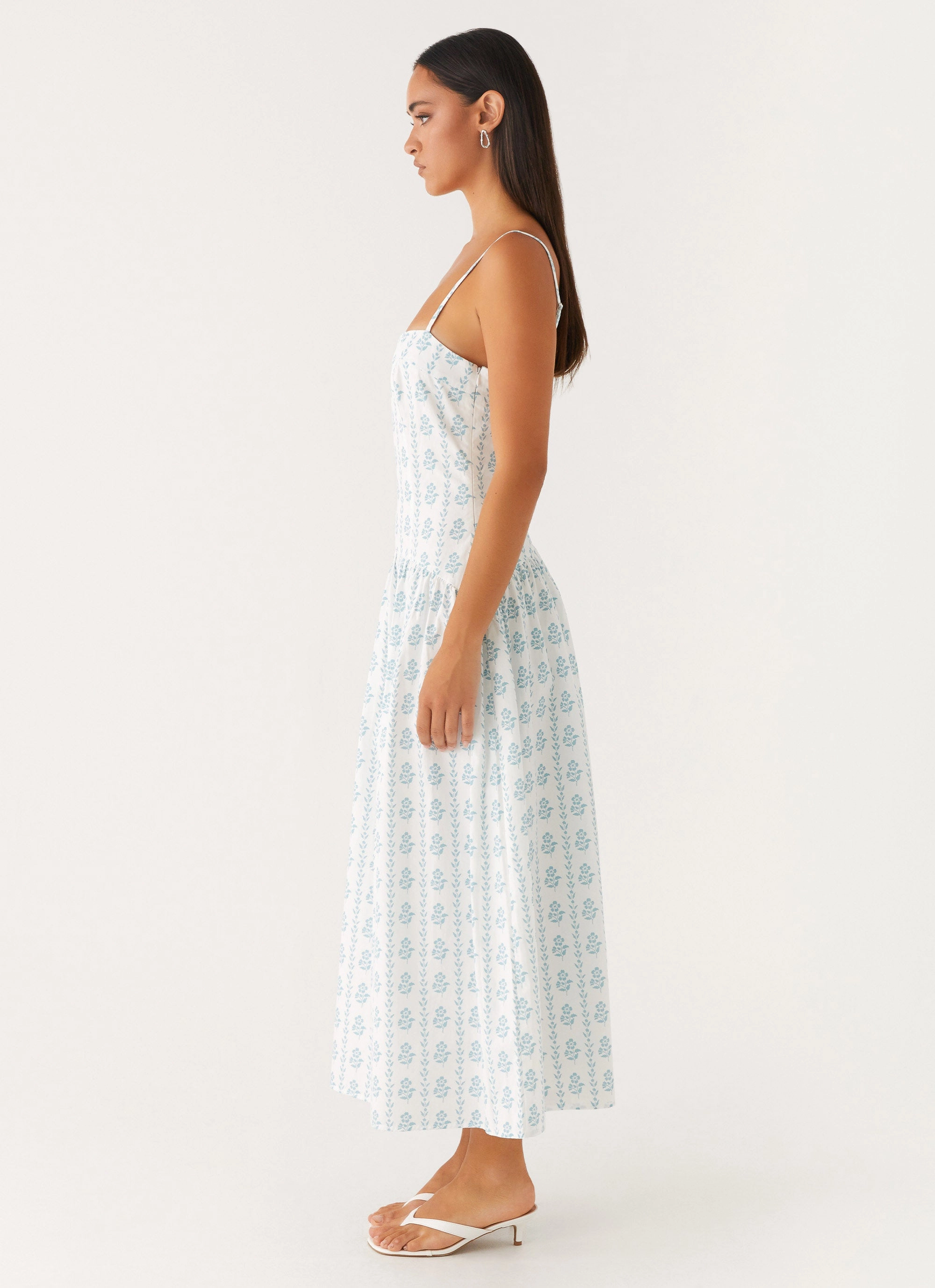 Amelie Midi Dress - Sweet Daydream Print Romantic Mood Sharp Finish