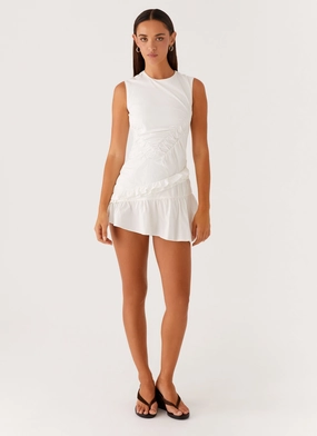 Anders Mini Dress - White Quality Attire Anders Mini Dress - White Slimming Shape All Purpose
